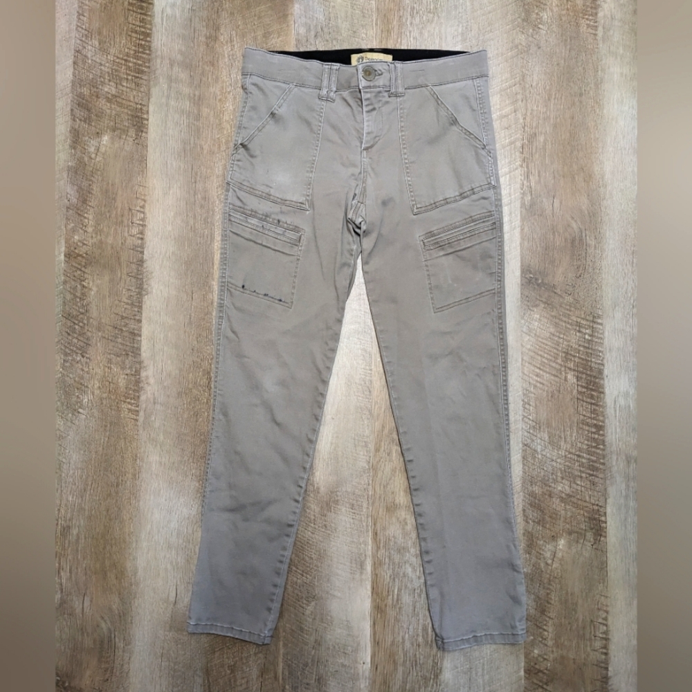 Democracy Ab Technology Greige Skinny Jeans Side Pockets Size 6